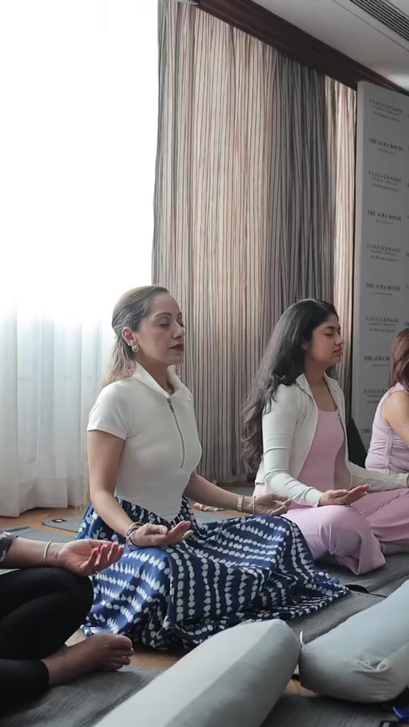 Guided meditation at a Forevermark by De Beers morning, Soho House Mumbai